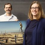 There is a ladder, some people, and it's in Turkey.